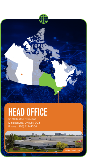 Map with head office location